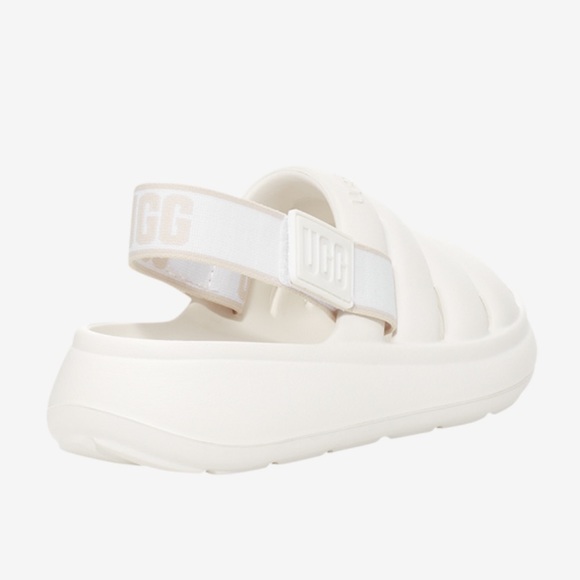 NIB White UGG Sport Yeah Slippers - Picture 2 of 7